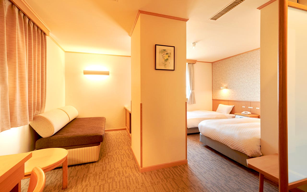 西式双人间　配有沙发床