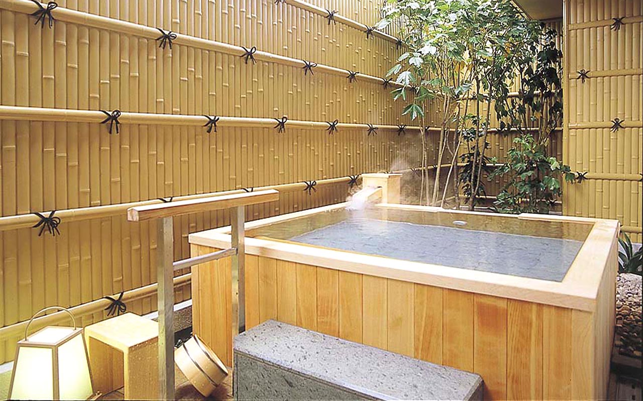 Western-Style Room with Open-Air Bath (Room 339: Hinoki Cypress Wood Bath)
