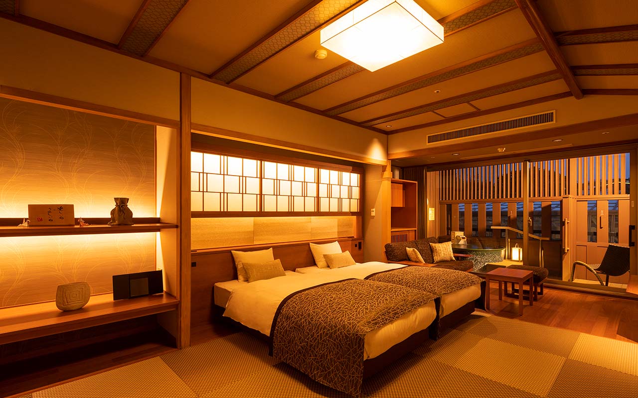 Premium Room With Open-air Bath (Japanese-Style Room with Beds)